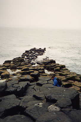 Die Showtreppe von Fingal's Cave