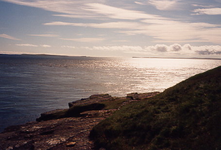 Cantick-Head: Blick nach Osten (Swona und South Ronaldsay?)