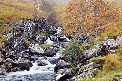 Steall Falls - unterer linker Teil