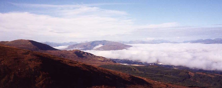 Nevis Range - Wolken lösen sich auf