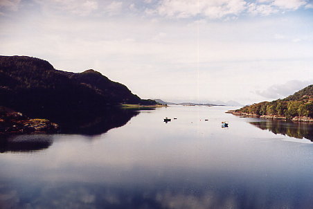 Loch Carron von Strome Castle aus